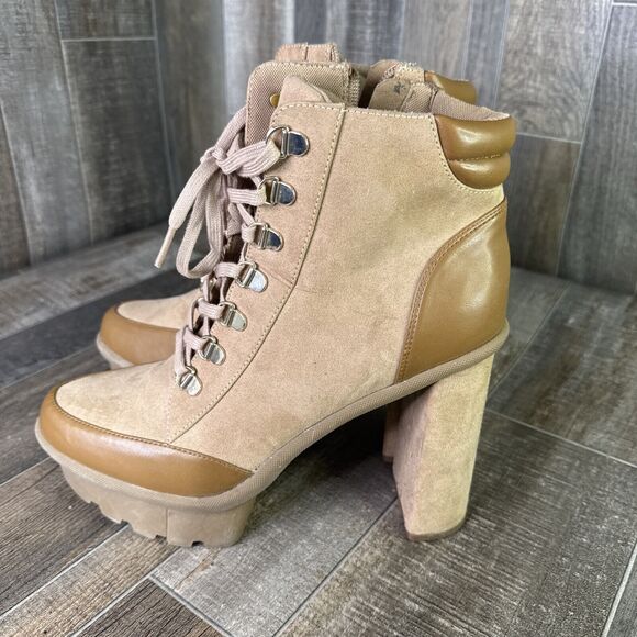 Jessica‎ Simpson Orielle Platform Bootie Women’s Size 9.5 Color Taupe - Picture 3 of 9